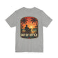 Out of Office Beach Sunset Graphic T-Shirt | Coastal Lifestyle Apparel by Salty Huevos