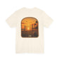 Last Game of the Day Volleyball Sunset Graphic T-Shirt | Beach Volleyball Tee | Coastal Volleyball Shirt