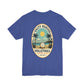 Salty Huevos Volleyball Social Club T-Shirt | Retro Beach Volleyball Graphic Tee | Coastal Summer Shirt