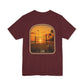 Last Game of the Day Volleyball Sunset Graphic T-Shirt | Beach Volleyball Tee | Coastal Volleyball Shirt