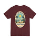 Salty Huevos Volleyball Social Club T-Shirt | Retro Beach Volleyball Graphic Tee | Coastal Summer Shirt