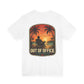 Out of Office Beach Sunset Graphic T-Shirt | Coastal Lifestyle Apparel by Salty Huevos