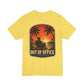 Out of Office Beach Sunset Graphic T-Shirt | Coastal Lifestyle Apparel by Salty Huevos