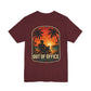 Out of Office Beach Sunset Graphic T-Shirt | Coastal Lifestyle Apparel by Salty Huevos