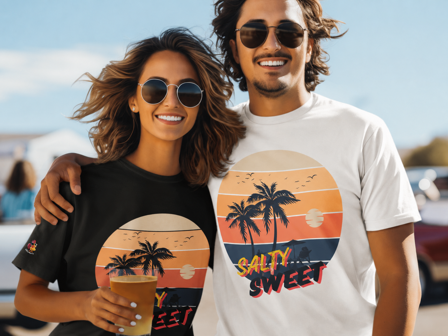 Salty Huevos Costal Vibes - Salty Sweet Graphic Tee - Unisex Casual Shirt