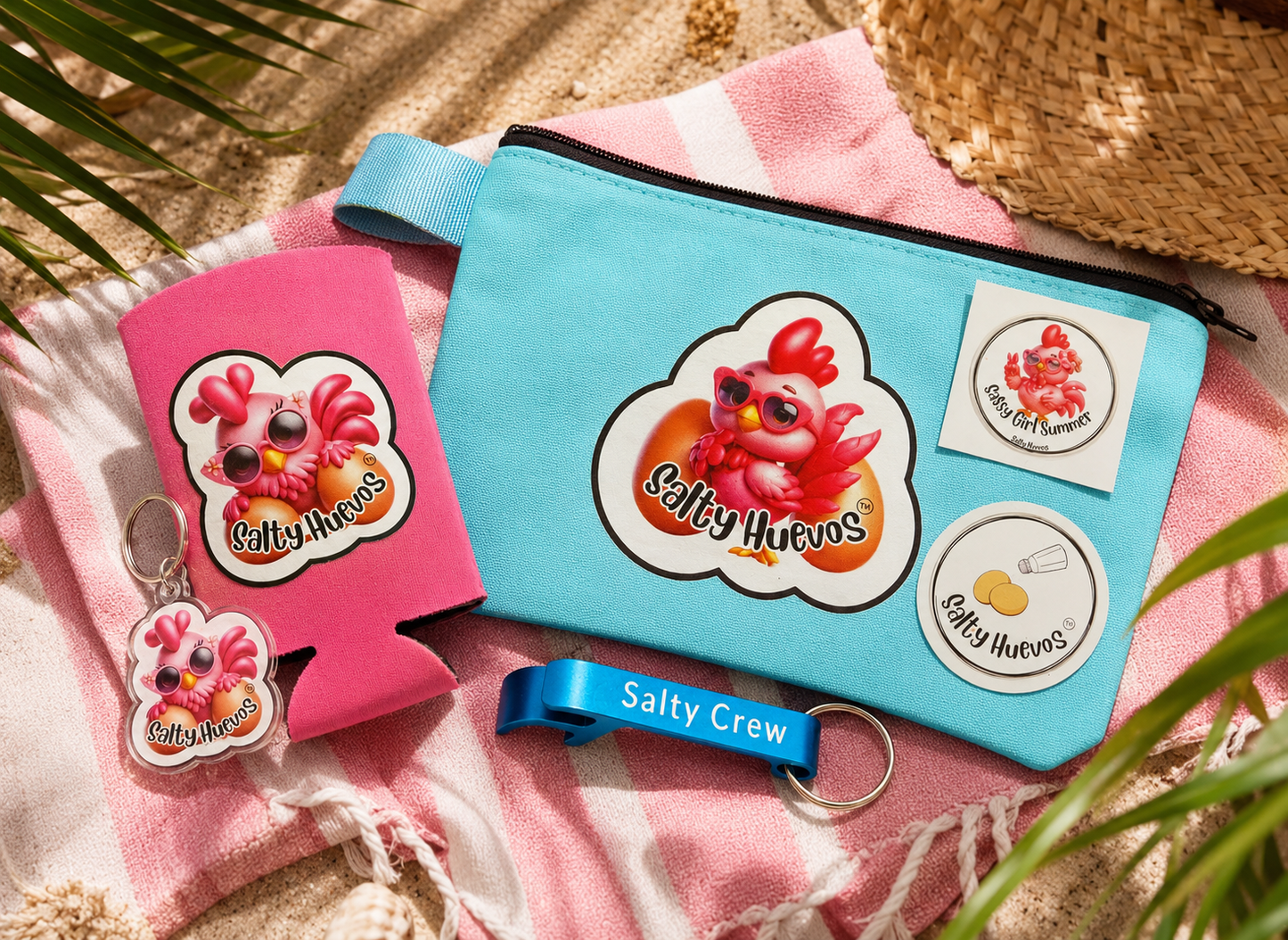 Salty Sac™ Custom Gift Bag | Choose Your Bag, Koozie & Mascot Sticker