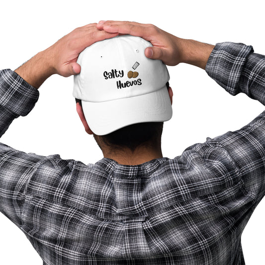 Salty Huevos Embroidered Adjustable Cap (black)