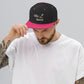 Salty Huevos Snapback Embroidered Hat (white)