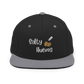 Salty Huevos Flat Bill Snapback Embroidered Hat (white)