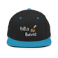 Salty Huevos Flat Bill Snapback Embroidered Hat (white)