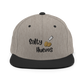 Salty Huevos Flat Bill Snapback Embroidered Hat (black)