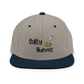 Salty Huevos Flat Bill Snapback Embroidered Hat (black)