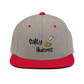 Salty Huevos Flat Bill Snapback Embroidered Hat (black)