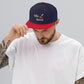 Salty Huevos Snapback Embroidered Hat (white)