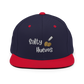 Salty Huevos Flat Bill Snapback Embroidered Hat (white)