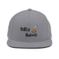 Salty Huevos Flat Bill Snapback Embroidered Hat (black)